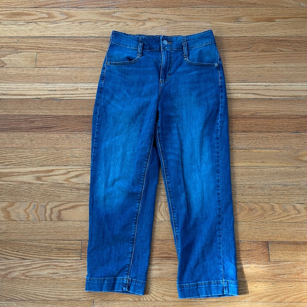Banana Republic High Rise Straight Cropped Jeans